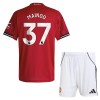 Levné Manchester United Mainoo 37 Dětské Domácí Fotbalové dresy 2025-26 Krátký Rukáv